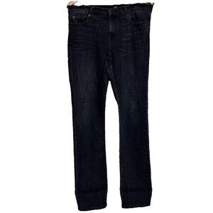 David Kahn Women's Straight Jeans Size W31 Dark Wash Blue Denim 31X33 Stretchy